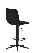 CHAISE DE BAR OSLO PIVOTANTE NOIR-MARRON