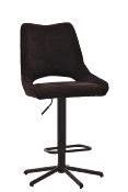 CHAISE DE BAR STOCKHLOM PIVOTANTE NOIR-MARRON