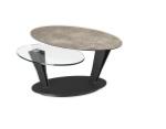 TABLE BASSE OVALIA CERAMIQUE ARGILE