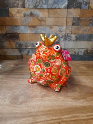 POMME PIDOU GRENOUILLE  FREDDY ORANGE  PM  MOTIF ARBRES COEURS