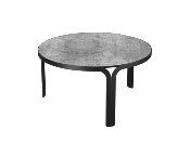 TABLE BASSE MADURA CERAMIQUE SILVER DIAM.75cm