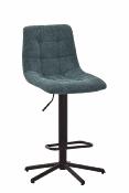 CHAISE DE BAR OSLO PIVOTANTE BLEU PETROLE