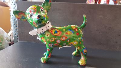 POMME PIDOU CHIHUAHUA PIPA VERT PM MOTIF POUPEE RUSSE