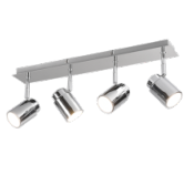 PLAFONNIER  ANGELO CHROME IP44  4 LUMIERES 