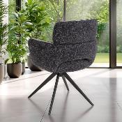 CHAISE CECILE AVEC ACCOUDOIRS ANTHRACITE