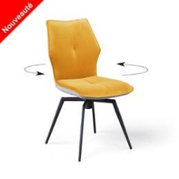 CHAISE PALOMA JAUNE MOUTARDE