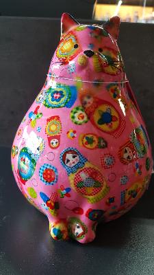 POMME PIDOU CHAT CHUBBY ROSE PM MOTIF POUPEES RUSSES 