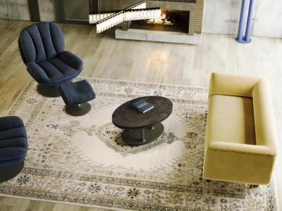 TABLE BASSE ALBA CERAMIQUE ACIER