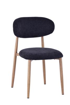 CHAISE COOL NOIR MARRON PIEDS MIEL