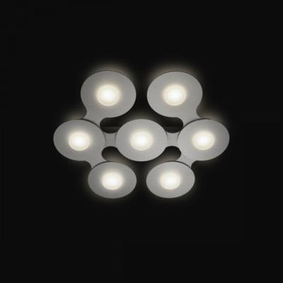 GROSSMANN APPLIQUE-PLAFONNIER  " DISC 77 " GRIS-ARGENTE