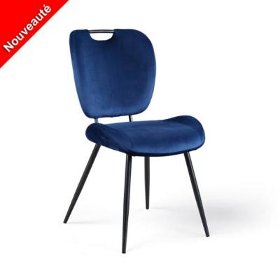 CHAISE NADEGE BLEU COBALT