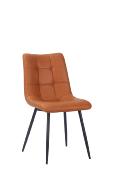CHAISE OSLO MICROFIBRE COGNAC