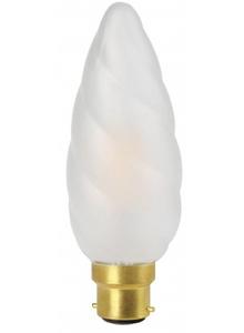 Ampoule flamme geante LED B22 4W torsadée Sudron