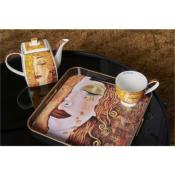 2 TASSES LARMES D'OR 250ML+ 2 SOUS TASSES  DE G.KLIMT