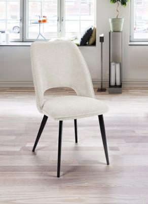 CHAISE ROSA BLANC ARGENT