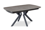 TABLE DE REPAS ASTANA EN CERAMIQUE GRIS NUANCE 160/200/240x95x76cm