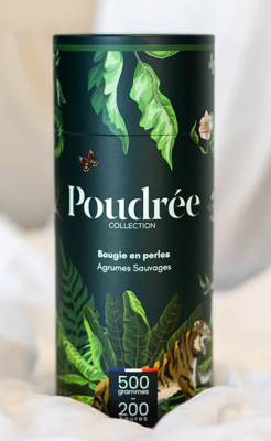 POUDREE BOUGIE EN PERLES DE CIRE AGRUMES SAUVAGES 500gr