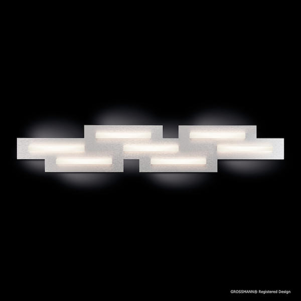 GROSSMANN PLAFONNIER FIS 7LED GRIS METALLIQUE ALUMINIUM BROSSE