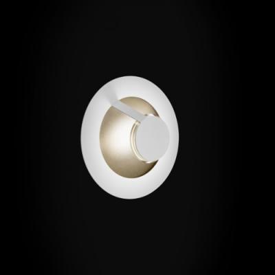 GROSSMANN APPLIQUE  " FLAT " BLANC- BRUN DORE