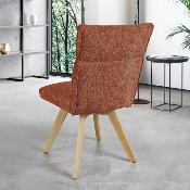 CHAISE ARTHEMIS CUIVRE PIEDS BOIS