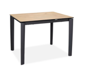 TABLE DE REPAS JAMES CERAMIQUE TON CHENE 120x90x90cm