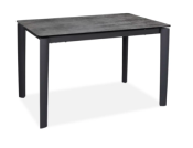 TABLE HAUTE DE REPAS TIMEO CERAMIQUE GRIS NUANCE 140/190x90x90cm