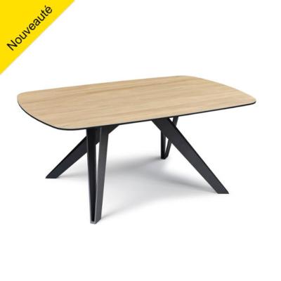 TABLE BASSE TONNEAU MEMPHIS CERAMIQUE CHENE