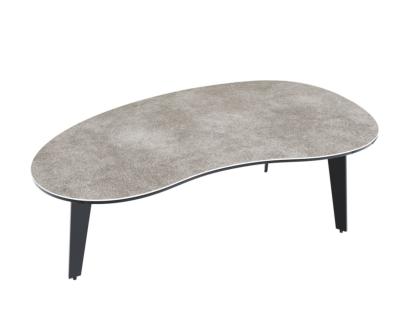 TABLE BASSE SILVERSTONE CERAMIQUE ARGILE PIEDS PLEINS