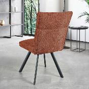 CHAISE ARTHEMIS CUIVRE PIEDS METAL