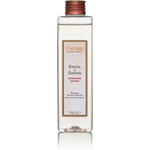 COLLINES DE PROVENCE RECHARGE  BOUQUET  PARFUME SANTAL ET SAFRAN 