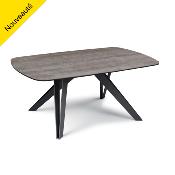 TABLE BASSE TONNEAU MEMPHIS CERAMIQUE GRIS NUANCE