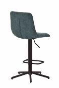CHAISE DE BAR OSLO PIVOTANTE BLEU PETROLE