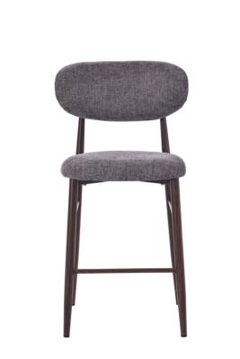 CHAISE HAUTE COOL TAUPE BOIS FONCE