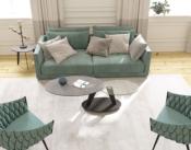 TABLE BASSE OVALIA CERAMIQUE SILVER