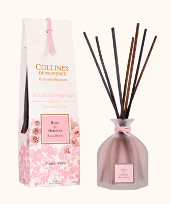 COLLINES DE PROVENCE BOUQUET PARFUME ROSE ET IBISCUS 100ML