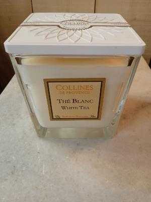 COLLINES DE PROVENCE  BOUGIE PARFUMEE THE BLANC 420G