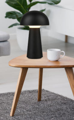 LAMPE DE TABLE RECHARGEABLE LENNON NOIR