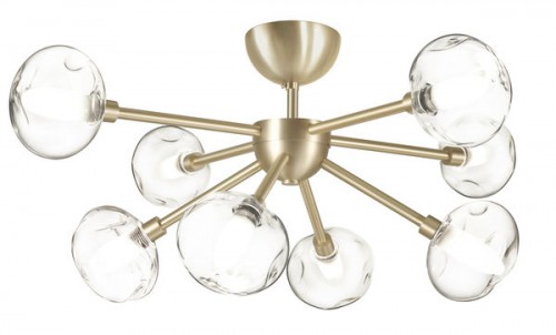 CVL PLAFONNIER  LAIKA 8L SATINE 