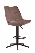 CHAISE DE BAR STOCKHLOM PIVOTANTE TAUPE