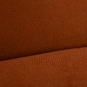 Fauteuil Marjorie - Tissu Orange & Pied Noir