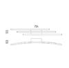 GROSSMANN PLAFONNIER  PIANO LED ALUMINIUM 6L