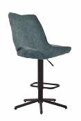 CHAISE DE BAR STOCKHLOM PIVOTANTE BLEU PETROLE