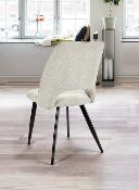 CHAISE ROSA BLANC ARGENT