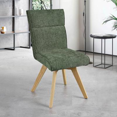 CHAISE ARTHEMIS VERT PIEDS BOIS