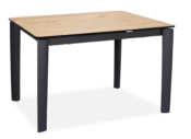 TABLE DE REPAS LINO EN CERAMIQUE TON CHENE  120x80X76cm