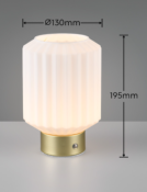 LAMPE DE TABLE RECHARGEABLE LORD BLANCHE 