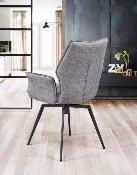 CHAISE PALOMA AVEC ACCOUDOIRS  GRIS SOURIS  