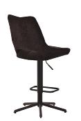 CHAISE DE BAR STOCKHLOM PIVOTANTE NOIR-MARRON