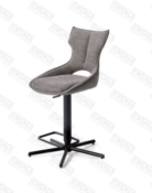 CHAISE HAUTE CAMILLE AVEC PISTON ANTHRACITE 