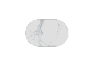 TABLE BASSE IKARIA  AVEC ROULETTES CERAMIQUE MARBRE MAT